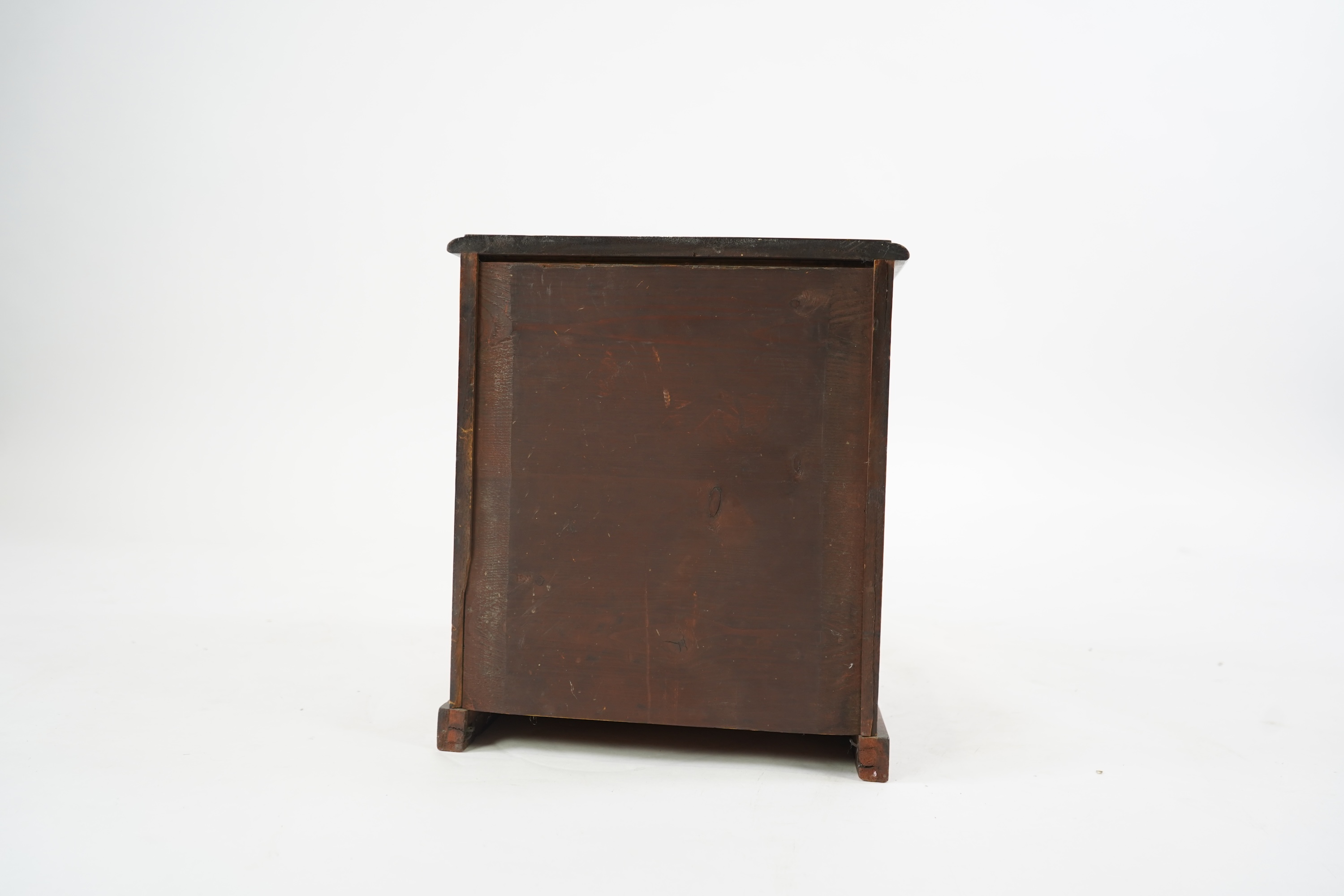 A George IV mahogany table top collectors cabinet